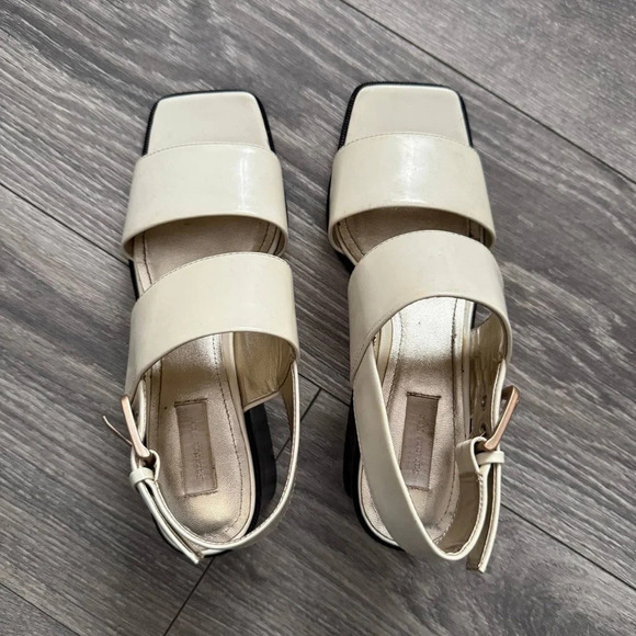 Suzanne Rae patent leather slingback sandals - Picture 3 of 6